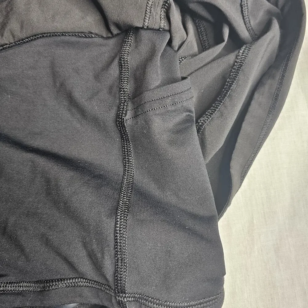 Lululemon Pace Rival Black Tennis Golf Pickleball Skort Skirt Size 8 Activewear - Picture 9 of 10